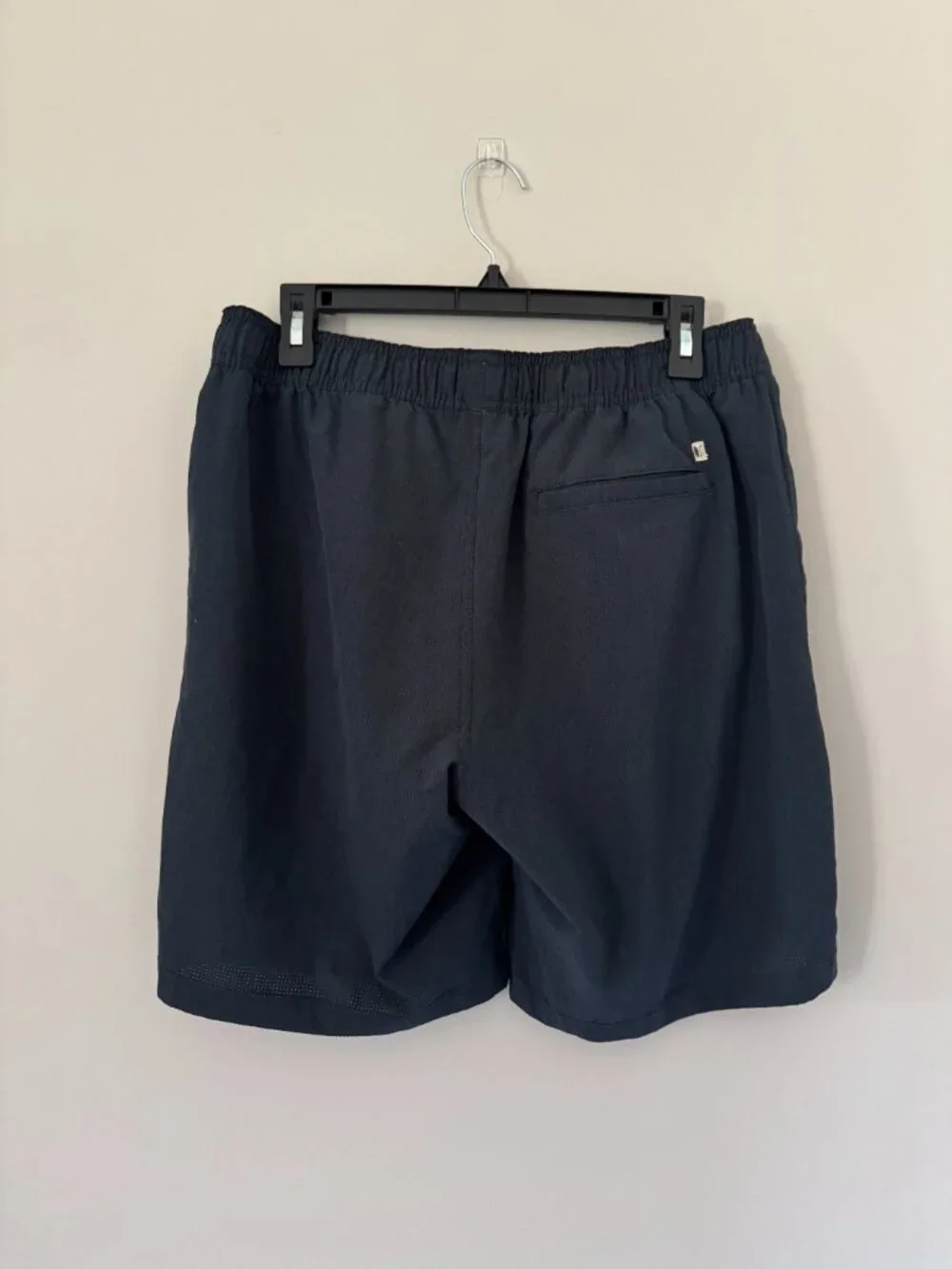 Linksoul Tempus Fugit Saturday Athletic Shorts Mens L Pull On Drawstring Navy Bl